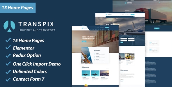 Transpix - Logistics Warehouse WordPress Theme Logo